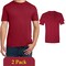 Gildan Unisex Cardinal Red Softstyle T-Shirt Blanks for Printing, Crewneck Tee